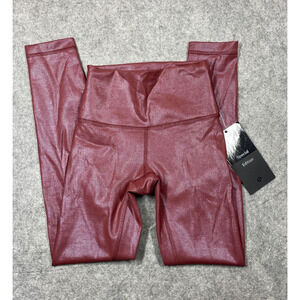 Lululemon Leggings XS Burgundy Wunder Train HR Tight 25" Foil Special Edition